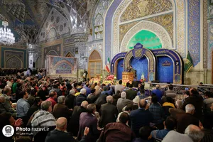 مراسم جشن مبعث پیامبر اکرم در حرم مطهر رضوی