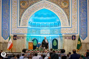 حال و هوای حرم مطهر رضوی در شب میلاد امام حسن عسکری علیه&zwnj;السلام