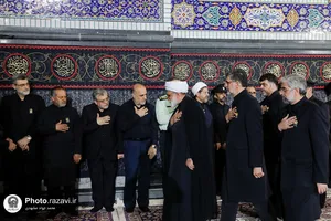 آیین خطبه&zwnj;خوانی شب عاشورای حسینی در حرم مطهر رضوی -2