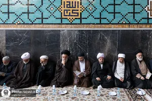 مراسم ترحیم مرحوم سید جواد حجازی در حرم مطهر رضوی