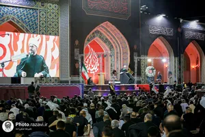 آیین ابوقربه، لیله العباس در حرم مطهر رضوی