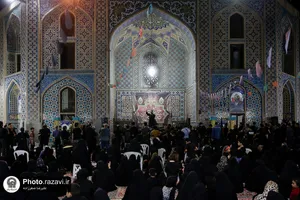 عزاداری شب عاشورای حسینی در آرامگاه خواجه&zwnj;ربیع