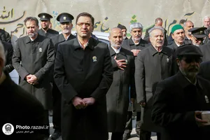 دیدار خدام حرم مطهر رضوی با جانبازان