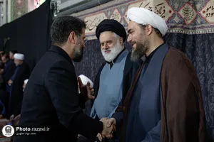مراسم بزرگداشت چهلمین روز تدفین رهبر شهید انقلاب اسلامی در حرم مطهر رضوی