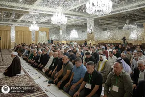 دیدار موکب&zwnj;داران سامرا با تولیت آستان قدس رضوی