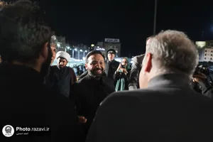 تصاویری از شهید مالک رحمتی در حرم مطهر رضوی