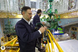 اصلاح نورپردازی روضه منور رضوی