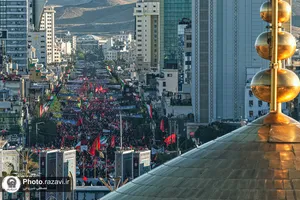 تشییع پیکر رهبر شهید انقلاب در مشهد مقدس-1