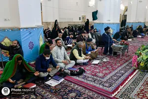 احیا شب نیمه شعبان زائران اردو زبان در حرم مطهر رضوی