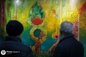 نمایشگاه آثار نقاشی خط محسن توسلی در نگارخانه رضوان