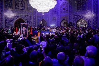 تشرف موکب داران عراقی به حرم مطهر رضوی