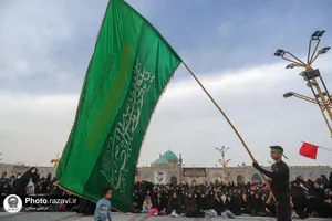 آیین چهارپایه خوانی در سالروز شهادت امیرالمومنین علیه السلام در حرم مطهر رضوی - 1