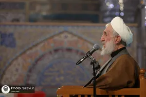 وداع با پیکر شهدای دفاع مقدس و مدافع امنیت در حرم مطهر رضوی
