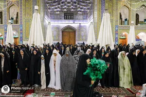 حرم مطهر رضوی در شب میلاد امام هادی علیه&zwnj;السلام
