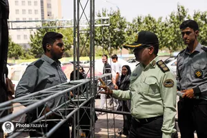 صیانت یگان حفاظت از مواکب اطراف حرم مطهر رضوی