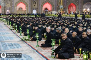 آئین خطبه&zwnj;خوانی شب عاشورا در حرم مطهر رضوی-1