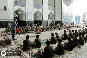 محفل انس با قرآن ویژه مدارس امام رضا(علیه&zwnj;السلام) در حرم مطهر رضوی
