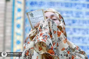 اقامه نماز عید سعید قربان در حرم مطهر رضوی-١