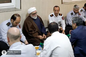 بازدید تولیت آستان قدس رضوی از  پایگاه آتش&zwnj;نشانی شماره ٢ مشهد