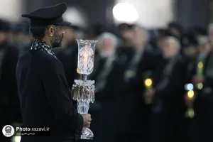 آیین خطبه خوانی شب شهادت امام رضا علیه السلام در حرم مطهر رضوی - 1