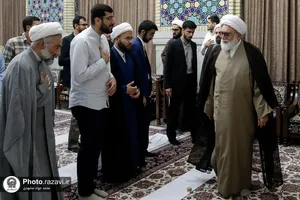 دیدار جمعی از دانشجویان نخبه دانشگاه علوم اسلامی رضوی با تولیت آستان قدس رضوی