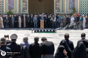 تشییع پیکر مادر شهیدان خوراکیان