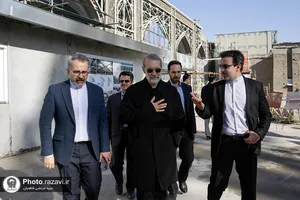 بازدید علی لاریجانی از فعالیت&zwnj;های عمرانی حرم مطهر رضوی