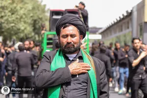حضور دسته های عزای حسینی در خیابان&nbsp;های منتهی به حرم مطهر رضوی-1