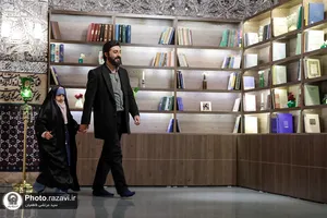 ضبط برنامه تلویزیونی شب یلدا در حرم مطهر رضوی