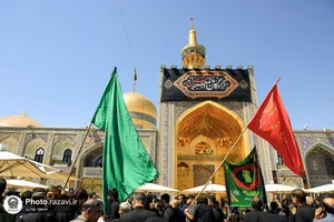 عزاداری تاسوعای حسینی در حرم مطهر رضوی