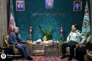 دیدار مدیر عالی حرم مطهر رضوی با فرمانده انتظامی استان خراسان رضوی
