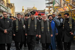 حضور کاروان سفیران امام رئوف علیه‌السلام در جمع موکب‌داران نجف اشرف