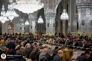 ترتیل خوانی قرآن کریم در حرم مطهر رضوی
