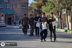 حضور خدام حرم مطهر رضوی در مرکز آموزش نابینایان امید