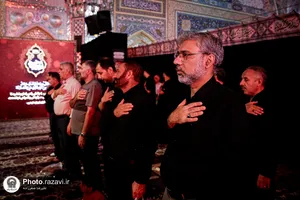 عزاداری شام اربعین حسینی در حرم مطهر رضوی