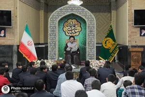 مراسم عید غدیر نوجوان خادم حرم مطهر رضوی