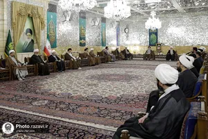 دیدار رئیس تشخیص مصلحت نظام با علما و اساتید حوزه علمیه مشهد مقدس