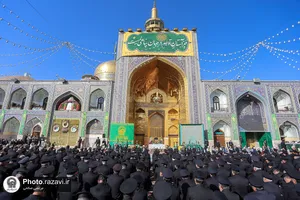 آیین تعویض پوش ضریح و پرچم گنبد منور رضوی-2