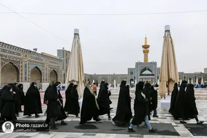 تشرف بانوان مرکز حیات جاودان به حرم مطهر رضوی