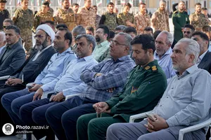غبارروبی مزار شهدای مدفون در آرامگاه خواجه ربیع مشهد