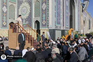 اقامه نماز عید سعید فطر در حرم مطهر رضوی - 1