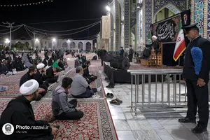 مراسم عزاداری دهه فاطمیه در صحن امام حسن مجتبی علیه السلام