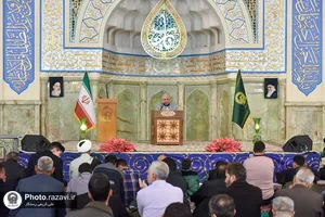 مراسم استقبال از ماه مبارک رمضان در حرم مطهر رضوی