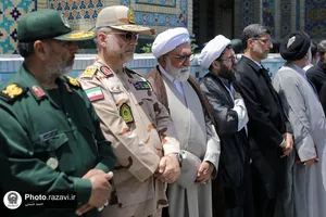تشییع پیکر شهدای حادثه تروریستی سراوان در مشهد