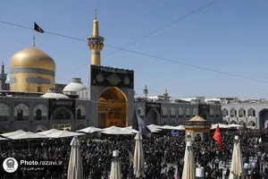 عزاداری شهادت امام رضا علیه السلام در حرم مطهر رضوی