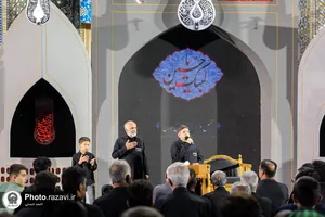 عزاداری هیئت&zwnj; رزمندگان ثارالله همدان در حسینیه حرم