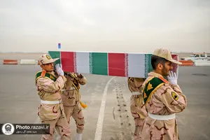 مراسم استقبال از ۱۲ شهید گمنام در مشهد