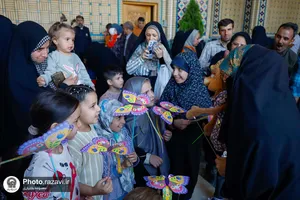 ایستگاه کبوترانه عید غدیر در حرم مطهر رضوی