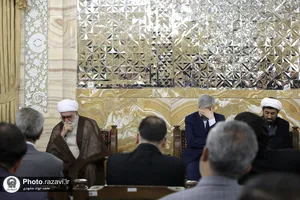 دیدار ستایشگران، شاعران آیینی و مسئولان هیئات مذهبی مشهد با تولیت آستان قدس رضوی