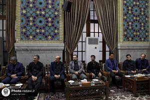 دیدار خانواده شهیدان امیرعبداللهیان و رحمتی با تولیت آستان قدس رضوی
